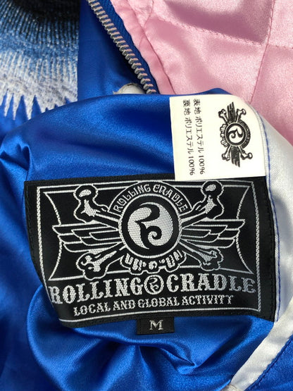 【中古品】【メンズ】  ROLLING CRADLE ローリングクレイドル CYCLO-TIGER SUKAJAN シクロタイガースカジャン アウター リバーシブル 142-240627-mo-11-tag サイズ：M カラー：ブルー/ピンク 万代Net店