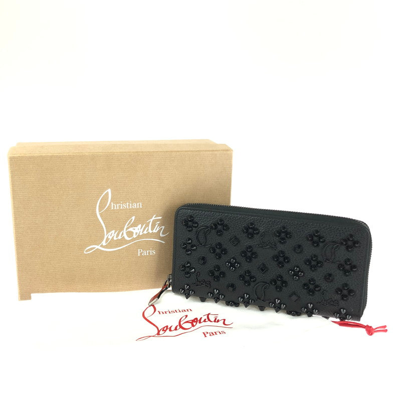 【中古品】【メンズ/レディース】 Christian Louboutin クリスチャンルブタン パネトーネ 3175224  ウルトラブラック ラウンドファスナー 財布  181-240628-SS-2-tag カラー：ウルトラブラック 万代Net店