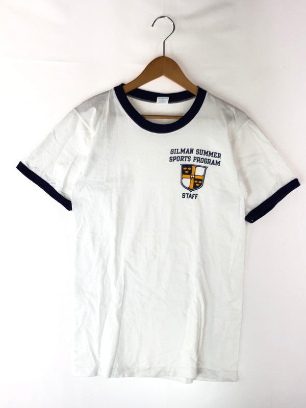 【中古品】【メンズ】 Champion チャンピオン  70'S RINGER TEE VINTAGE 70年代 リンガー Tシャツ ヴィンテージ バータグ中期 半袖 トップス 146-240701-yk-4-tag サイズ：Ｍ カラー：WHITE 万代Net店