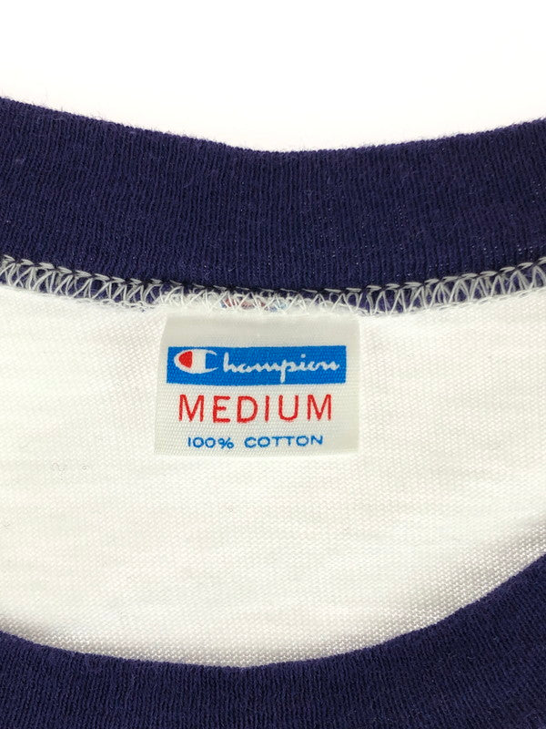 【中古品】【メンズ】 Champion チャンピオン  70'S RINGER TEE VINTAGE 70年代 リンガー Tシャツ ヴィンテージ バータグ中期 半袖 トップス 146-240701-yk-4-tag サイズ：Ｍ カラー：WHITE 万代Net店