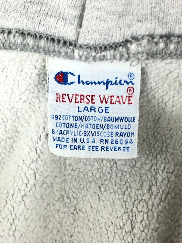 【中古品】【メンズ】 Champion チャンピオン  90's REVERSE WEAVE PULLOVER HOODIE 90年代 リバースウィーブ プルオーバーフーディー L.B.I刺繍 トップス パーカー 146-240701-yk-5-tag サイズ：L カラー：GRAY 万代Net店