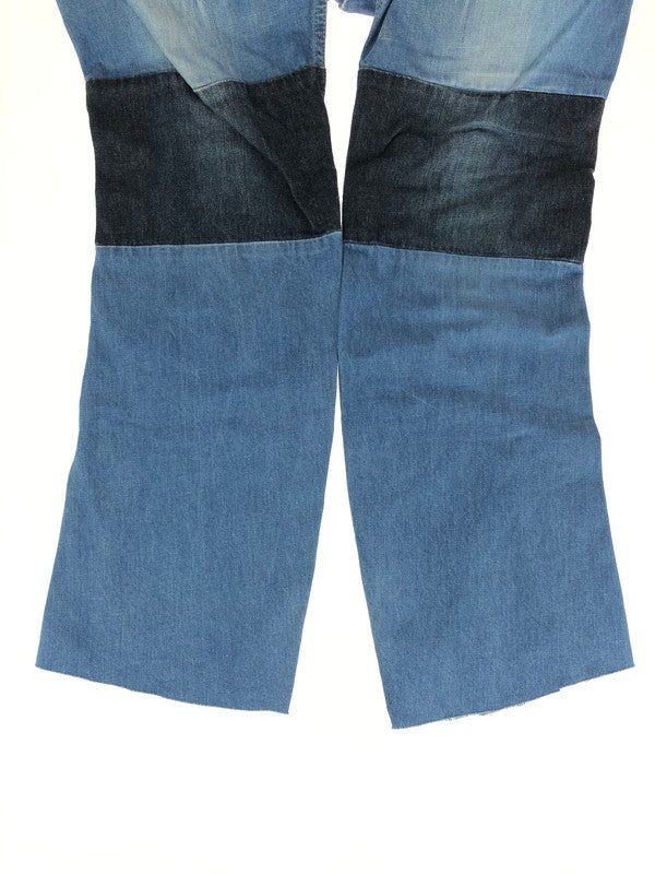 【中古品】【メンズ】 ANREALAGE アンリアレイジ ANSEASON アンシーズン 切り替え ボタンフライ デニムパンツ ボトムス 151-240701-yk-6-tag サイズ：46 カラー：インディゴ 万代Net店