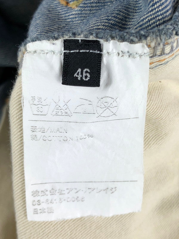 【中古品】【メンズ】 ANREALAGE アンリアレイジ ANSEASON アンシーズン 切り替え ボタンフライ デニムパンツ ボトムス 151-240701-yk-6-tag サイズ：46 カラー：インディゴ 万代Net店