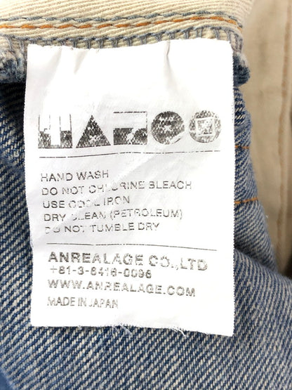 【中古品】【メンズ】 ANREALAGE アンリアレイジ ANSEASON アンシーズン 切り替え ボタンフライ デニムパンツ ボトムス 151-240701-yk-6-tag サイズ：46 カラー：インディゴ 万代Net店