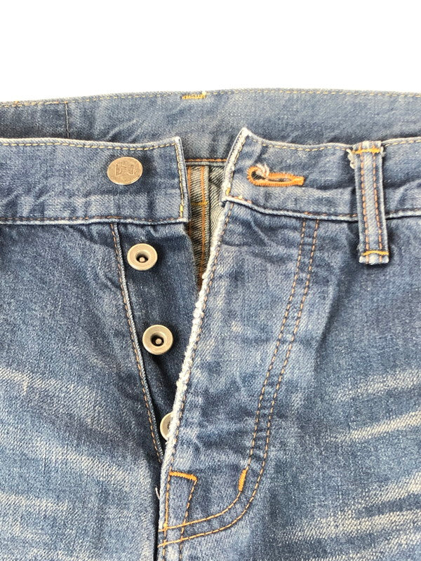 【中古品】【メンズ】 ANREALAGE アンリアレイジ ANSEASON アンシーズン 切り替え ボタンフライ デニムパンツ ボトムス 151-240701-yk-6-tag サイズ：46 カラー：インディゴ 万代Net店