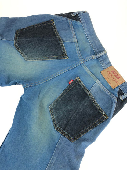 【中古品】【メンズ】 ANREALAGE アンリアレイジ ANSEASON アンシーズン 切り替え ボタンフライ デニムパンツ ボトムス 151-240701-yk-6-tag サイズ：46 カラー：インディゴ 万代Net店