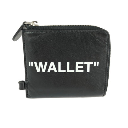 【中古品】【メンズ】  OFF-WHITE VIRGIL ABLOH オフホワイト ヴァージル アブロー QUOTE CHAIN WALLET クォート チェーン ウォレット 財布 200-240701-yk-13-tag カラー：BLACK 万代Net店