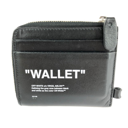 【中古品】【メンズ】  OFF-WHITE VIRGIL ABLOH オフホワイト ヴァージル アブロー QUOTE CHAIN WALLET クォート チェーン ウォレット 財布 200-240701-yk-13-tag カラー：BLACK 万代Net店