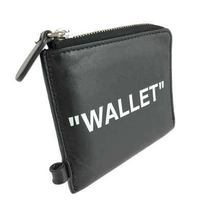 【中古品】【メンズ】  OFF-WHITE VIRGIL ABLOH オフホワイト ヴァージル アブロー QUOTE CHAIN WALLET クォート チェーン ウォレット 財布 200-240701-yk-13-tag カラー：BLACK 万代Net店