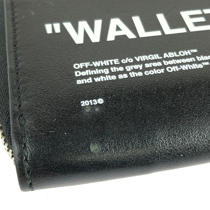 【中古品】【メンズ】  OFF-WHITE VIRGIL ABLOH オフホワイト ヴァージル アブロー QUOTE CHAIN WALLET クォート チェーン ウォレット 財布 200-240701-yk-13-tag カラー：BLACK 万代Net店