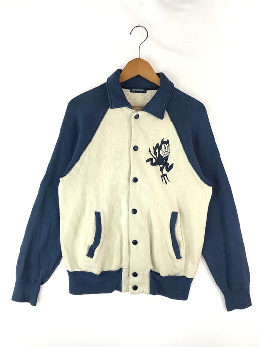 【現状渡し品】【レディース】 HYSTERIC GLAMOUR ヒステリックグラマー 90S SNAP JACKET 2CJ-1930 90年代 旧タグ デビル スナップジャケット アウター 170-241021-mo-20-tag サイズ：F カラー：アイボリー/ネイビー 万代Net店