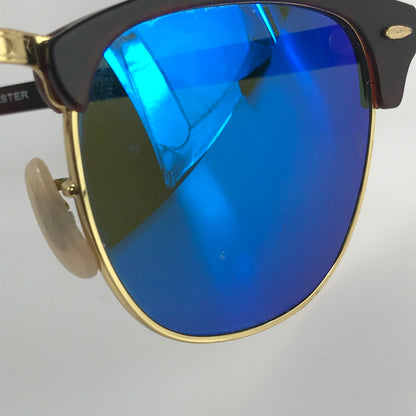 【中古品】【メンズ】 Ray-Ban レイバン CLUBMASTER RB3016 クラブマスター サングラス アイウェア アクセサリー 203-241009-hi-14-tag サイズ：51ロ21 145 カラー：ブラウン/ゴールド 万代Net店