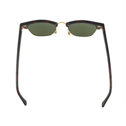 【中古品】【メンズ】 Ray-Ban レイバン CLUBMASTER RB3016 クラブマスター サングラス アイウェア アクセサリー 203-241009-hi-14-tag サイズ：51ロ21 145 カラー：ブラウン/ゴールド 万代Net店