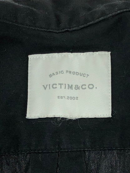 【中古品】【メンズ】 VICTIM ヴィクティム VTM-19-S-008 BAND COLLAR SHIRTS バンドカラーシャツ 長袖シャツ 140-240817-na-1-tag サイズ：ブラック カラー：L 万代Net店