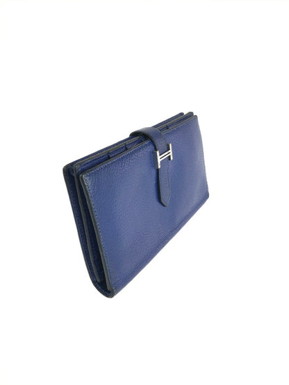 【中古品】【メンズ】 HERMES エルメス ベアンスフレ ロングウォレット 長財布 181-240708-SS-5-tag カラー：BLUE 万代Net店