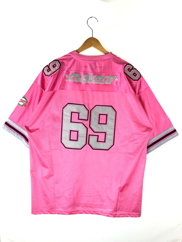 【中古品】【メンズ】  PLAYERZ69 プレイヤーズ69 hockey shirt ホッケーシャツ 半袖 トップス 146-240703-SS-1-tag サイズ：XL カラー：ピンク 万代Net店