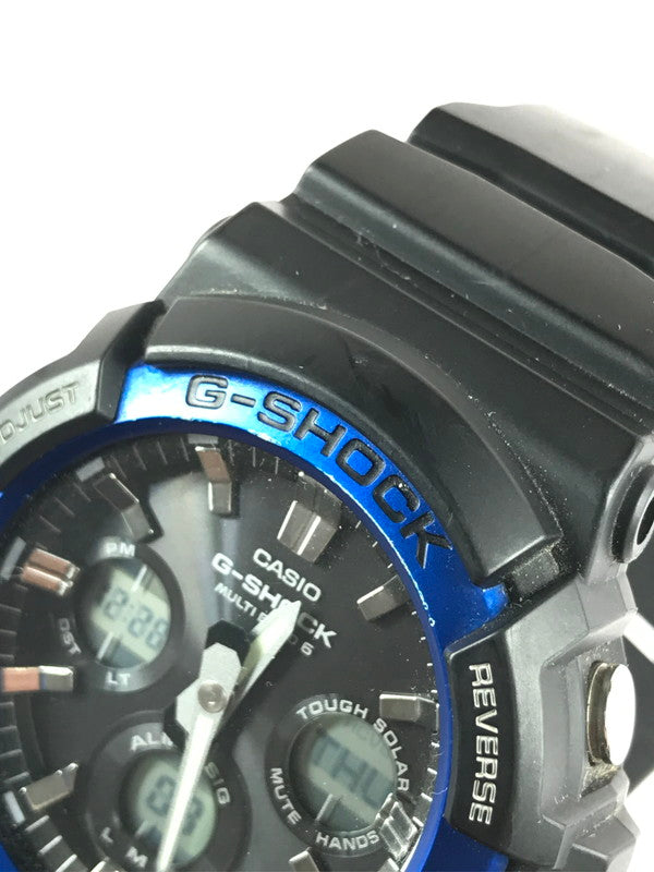 【中古品】【メンズ】 G-SHOCK ジーショック AW-100B-1A2JF タフソーラー クォーツ アクセサリー 腕時計 196-240709-SS-1-tag カラー：BLACK×BLUE 万代Net店