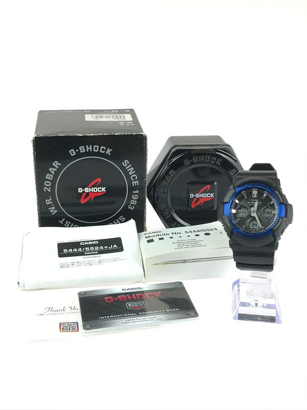 【中古品】【メンズ】 G-SHOCK ジーショック AW-100B-1A2JF タフソーラー クォーツ アクセサリー 腕時計 196-240709-SS-1-tag カラー：BLACK×BLUE 万代Net店