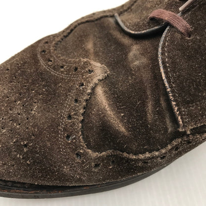 【中古品】【メンズ】 スウェード ウイングチップ 革靴 164-241128-yk-17-tag サイズ：表記なし カラー：ブラウン 万代Net店