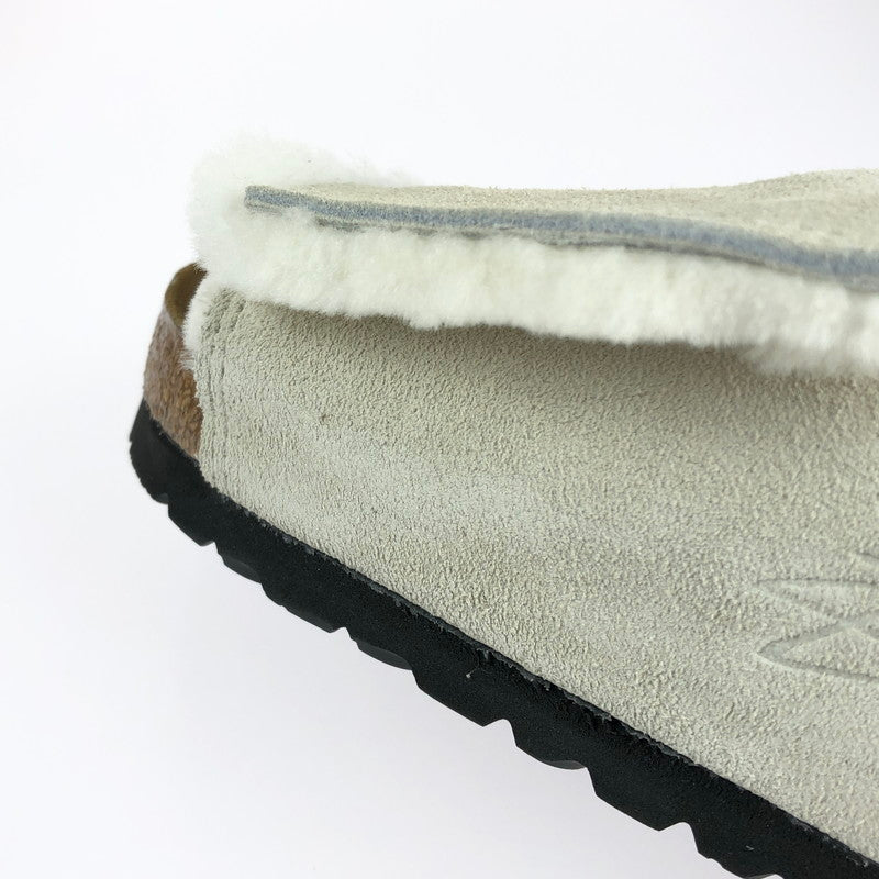 【中古美品】【メンズ】 BIRKENSTOCK ビルケンシュトック × STUSSY ステューシー 1027679 Solana Shearling Slide ソラナ ムートン スライド サンダル 靴 164-240704-SS-9-tag カラー：Bone 万代Net店