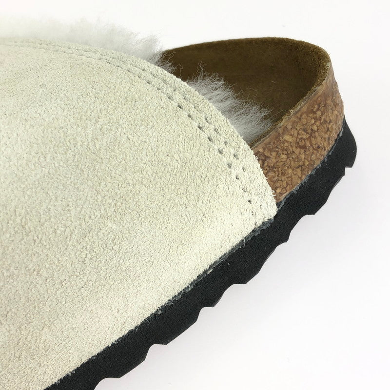 【中古美品】【メンズ】 BIRKENSTOCK ビルケンシュトック × STUSSY ステューシー 1027679 Solana Shearling Slide ソラナ ムートン スライド サンダル 靴 164-240704-SS-9-tag カラー：Bone 万代Net店