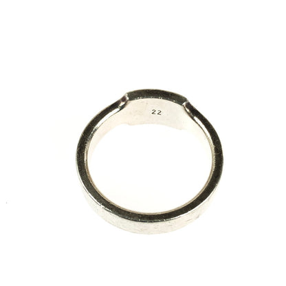 【中古品】【メンズ】 GUCCI グッチ  LOGO LATE SILVER RING ロゴプレート シルバー リング アクセサリー 182-240712-yk-6-tag カラー：シルバー 22号 万代Net店