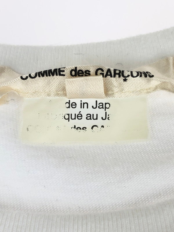 【中古品】【メンズ】 COMME des GARCONS コムデギャルソン S/S T-SHIRT LS-T002 ショートスリーブ Tシャツ 半袖 トップス 140-240709-mo-1-tag サイズ：L カラー：ホワイト 万代Net店