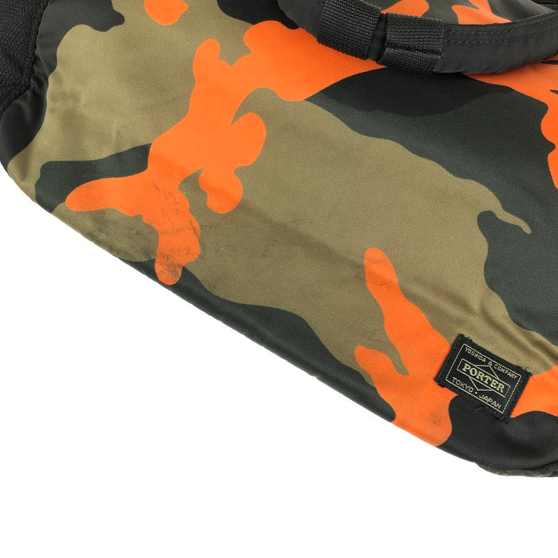 【中古品】【メンズ】 PORTER ポーター 384-08300 PS CAMO 2WAY TOTE BAG 2WAYトートバッグ 鞄 188-240716-SS-3-tag カラー：ウッドランドオレンジ 万代Net店