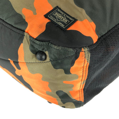 【中古品】【メンズ】 PORTER ポーター 384-08300 PS CAMO 2WAY TOTE BAG 2WAYトートバッグ 鞄 188-240716-SS-3-tag カラー：ウッドランドオレンジ 万代Net店