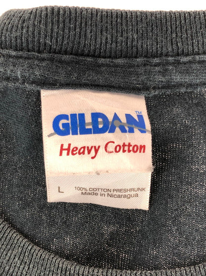 【中古品】【メンズ】 GILDAN ギルダン STEWIE GRIFFIN PRINT TEE ステュ―ウィーグフィン プリントTシャツ 半袖 トップス 146-240710-mo-1-tag サイズ：L カラー：ブラック 万代Net店