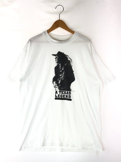 【中古品】【メンズ】  HANES ヘインズ 90’s STEVIE RAY VAUGHAN A TEXAS LEGENO T-SHIRT 90年代 スティーヴィー レイ ヴォーン テキサス レジェーノTシャツ 半袖 トップス 146-240709-mo-13-tag サイズ：XL カラー：ホワイト 万代Net店