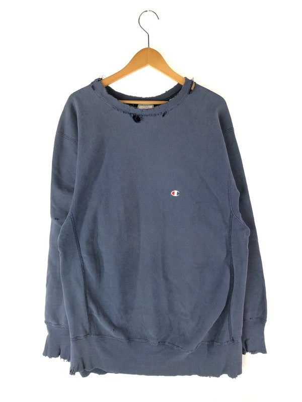 【現状渡し品】【メンズ】 Champion チャンピオン 80's REVERSE WEAVE SWEAT 80年代 リバースウィーブ スウェット トリコタグ トレーナー USA製 146-240720-hi-7-tag サイズ：XL カラー：ネイビー 万代Net店