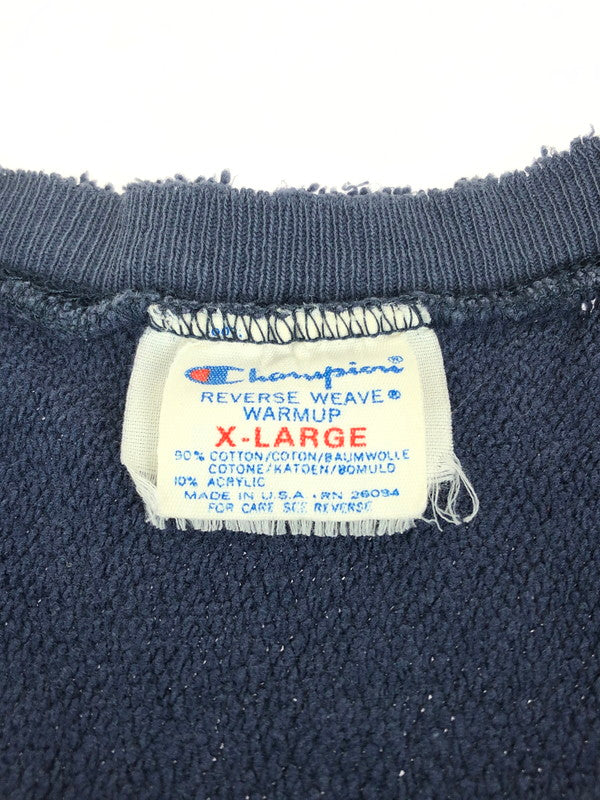 【現状渡し品】【メンズ】 Champion チャンピオン 80's REVERSE WEAVE SWEAT 80年代 リバースウィーブ スウェット トリコタグ トレーナー USA製 146-240720-hi-7-tag サイズ：XL カラー：ネイビー 万代Net店