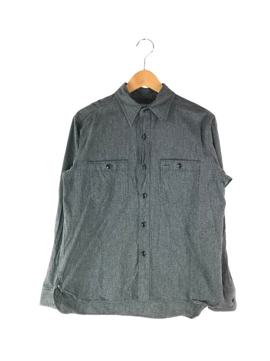 【中古品】【メンズ】  BUZZ RICKSONS BR26082 COTTON COVERT WORK SHIRT コットンコバート ワークシャツ 長袖シャツ 145-240714-hi-07-tag サイズ：14.5 カラー：グレー 万代Net店