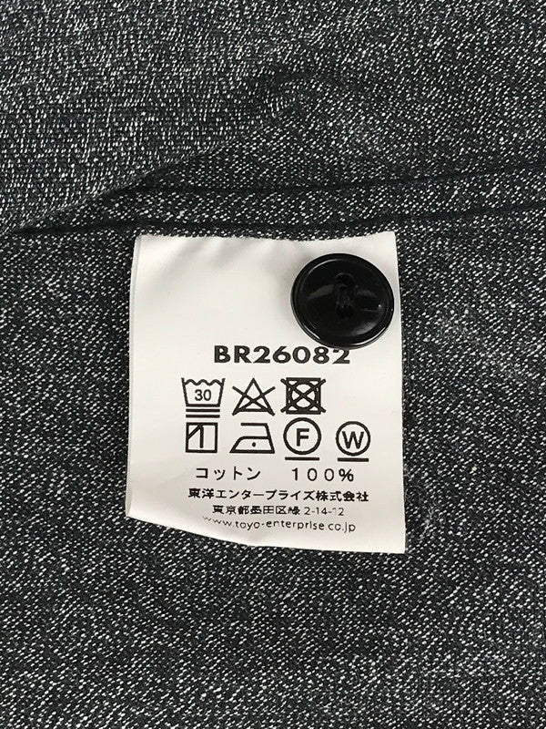 【中古品】【メンズ】  BUZZ RICKSONS BR26082 COTTON COVERT WORK SHIRT コットンコバート ワークシャツ 長袖シャツ 145-240714-hi-07-tag サイズ：14.5 カラー：グレー 万代Net店