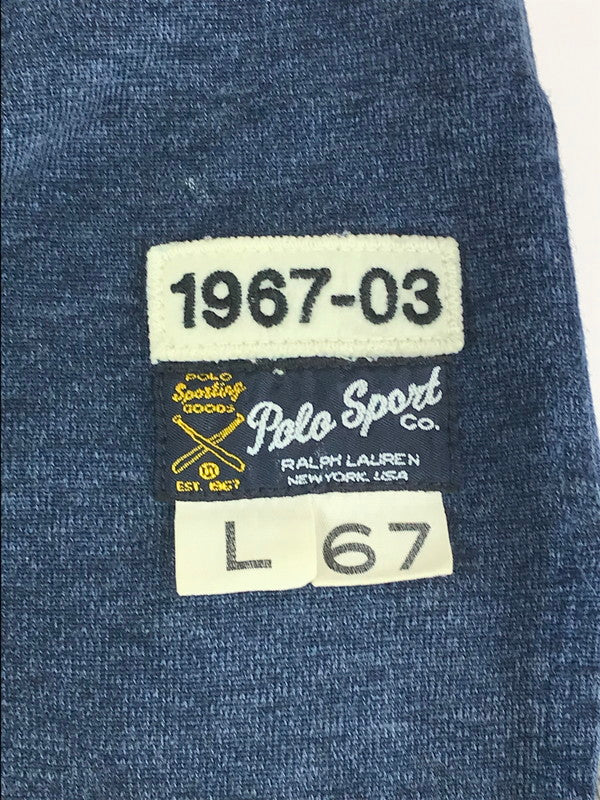 【中古品】【メンズ】 POLO SPORTS ポロスポーツ 90’s BASEBALL SHIRT ベースボールシャツ ジップアップ 146-240714-hi-16-tag サイズ：L カラー：ネイビー 万代Net店