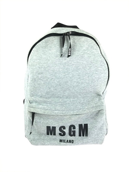 【中古品】【メンズ/レディース】  MSGM LOGO BACKPACK エムエスジーエム ロゴ バックパック リュックサック カバン 188-240720-hi-2-tag カラー：グレー 万代Net店