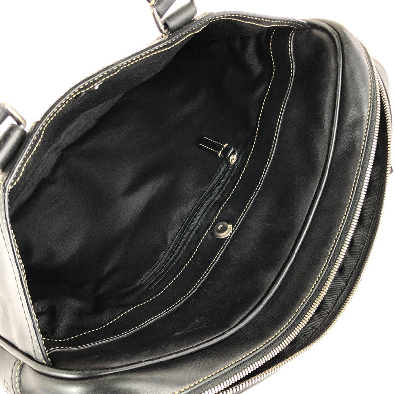 【中古品】【メンズ】 COACH コーチ レガシー レザー ジップコミューター F70021 ブリーフケース ビジネスバッグ カバン 180-240728-hi-8-tag カラー：ブラック 万代Net店