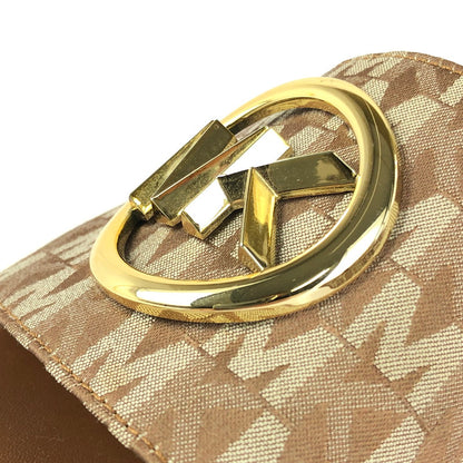 【中古品】【メンズ】 Michael Kors マイケルコース LOGO WEDGE SANDAL ロゴ ウェッジサンダル 靴 167-240720-hi-10-tag サイズ：7.5M(24.5cm) カラー：ブラウン 万代Net店