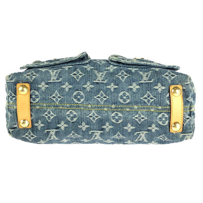 【中古品】【レディース】 LOUIS VUITTON ルイ・ヴィトン  モノグラム デニム バギーPM M95049 ショルダーバッグ カバン 179-240723-yk-10-tag カラー：ブルー 万代Net店