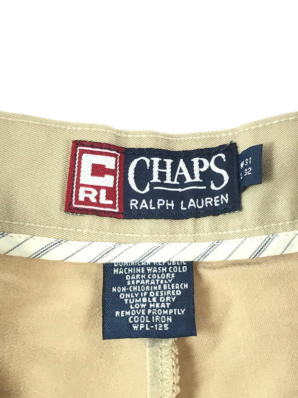 【中古品】【メンズ】  CHAPS RALPH LAUREN チャップス ラルフローレン 5942R 2 TUCK PANTS 2タックパンツ ボトムス 157-240720-hi-8-tag サイズ：W31 カラー：ベージュ 万代Net店