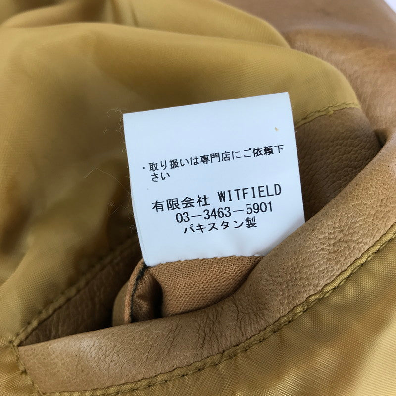 【中古品】【メンズ】 MR.OLIVE ミスターオリーブ 17AW NAKED SHEEP LEATHER SEMI DOUBLE MOTOR RIDERS ネイキッドシープレザー セミダブルモーターライダース アウター 140-240801-SS-8-tag サイズ：M カラー：ブラウン 万代Net店