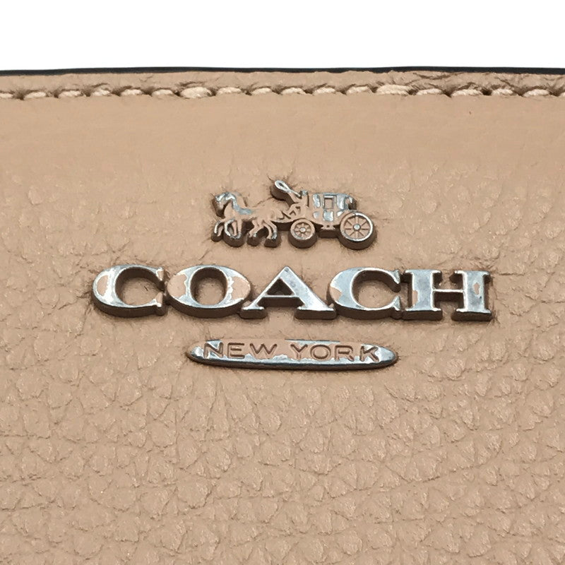 【中古品】【レディース】 COACH コーチ  スナップ ウォレット CC900 コンパクトウォレット 二つ折り財布 181-240806-yk-5-tag カラー：BEIGE 万代Net店