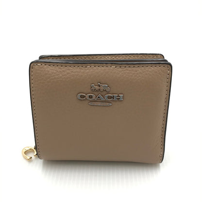 【中古品】【レディース】 COACH コーチ  スナップ ウォレット CC900 コンパクトウォレット 二つ折り財布 181-240806-yk-5-tag カラー：BEIGE 万代Net店