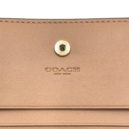 【中古品】【レディース】 COACH コーチ  スナップ ウォレット CC900 コンパクトウォレット 二つ折り財布 181-240806-yk-5-tag カラー：BEIGE 万代Net店