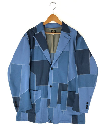 【中古品】【メンズ】 Needles ニードルス POLY JACQUARD JACKET IN193 ポリジャガード ジャケット アウター テーラードジャケット 140-240724-mo-1-tag サイズ：M カラー：ブルー 万代Net店