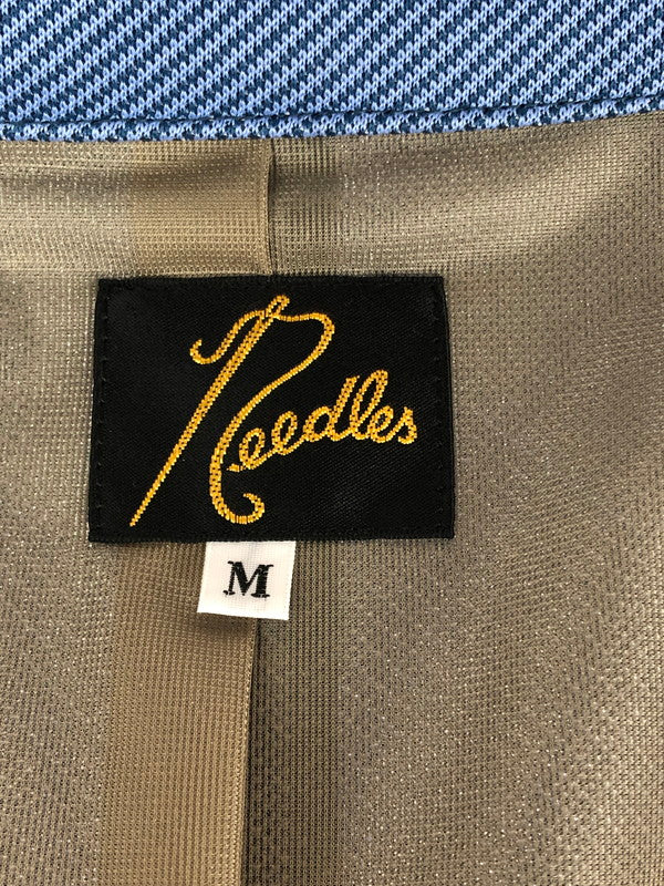 【中古品】【メンズ】 Needles ニードルス POLY JACQUARD JACKET IN193 ポリジャガード ジャケット アウター テーラードジャケット 140-240724-mo-1-tag サイズ：M カラー：ブルー 万代Net店