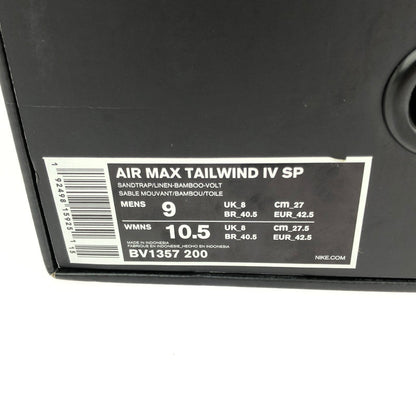 【中古美品】【メンズ】 NIKE ナイキ AIR MAX TAILWIND IV SP BV1367-200 エアマックス テイルウインド 4 スニーカー 靴 160-240727-hi-8-tag サイズ：27cm US 9 カラー：SANDTRAP/LINEN-BAMBOO-VOLT 万代Net店