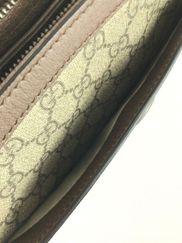 【中古品】【レディース】 GUCCI グッチ  GGスプリーム キャンバス 523354 ミディアム ショルダーバッグ カバン 180-240725-yk-3-tag カラー：ベージュ/エボニー×ブラウン×ウェブ 万代Net店