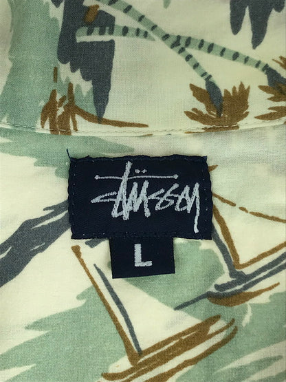 【中古品】【メンズ】 STUSSY ステューシー  コットンレーヨン アロハシャツ 紺タグ 半袖 トップス ハワイアンシャツ 142-240729-yk-2-tag サイズ：L カラー：マルチカラー 万代Net店